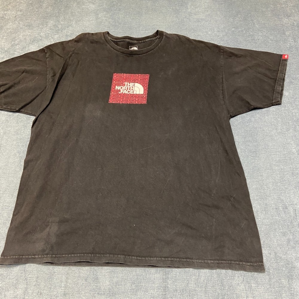 The North Face Redbox Tee Shirt Mens XL Black Graphic Print Knit Cotton Casual